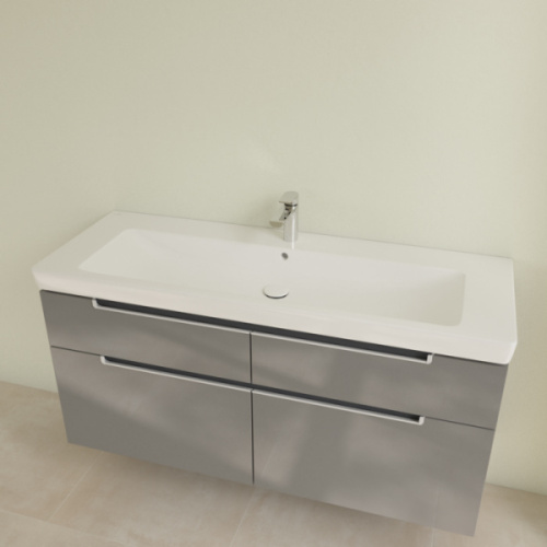 Раковина Villeroy & Boch Subway 2.0 130 см цвет альпийский белый с покрытием CeramicPlus, белые - фото 4