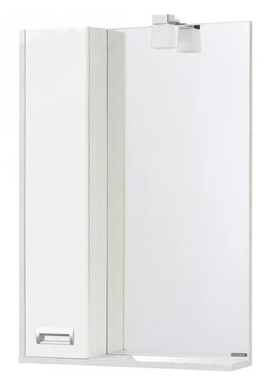 Зеркальный шкаф с подсветкой Акватон Бекка 60 см белый, дуб сомерсет - фото 1