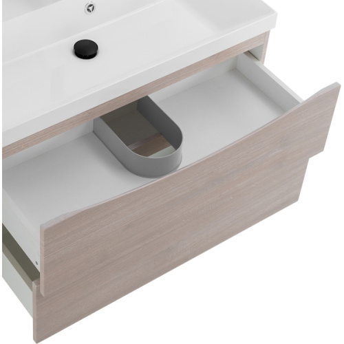 Тумба под раковину подвесная BelBagno Marino 80 см Rovere Grigio, комплект (набор) - фото 8