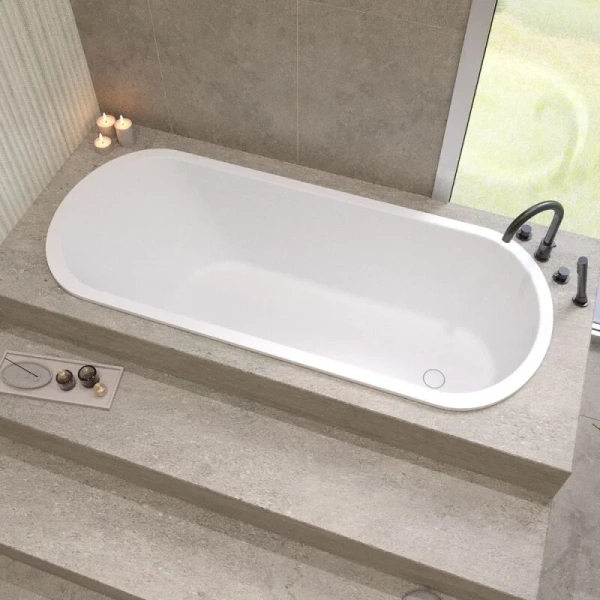 Ванна из искусственного камня Whitecross Jess 0223.160071.200, 160x71 см, цвет белый матовый - фото 2