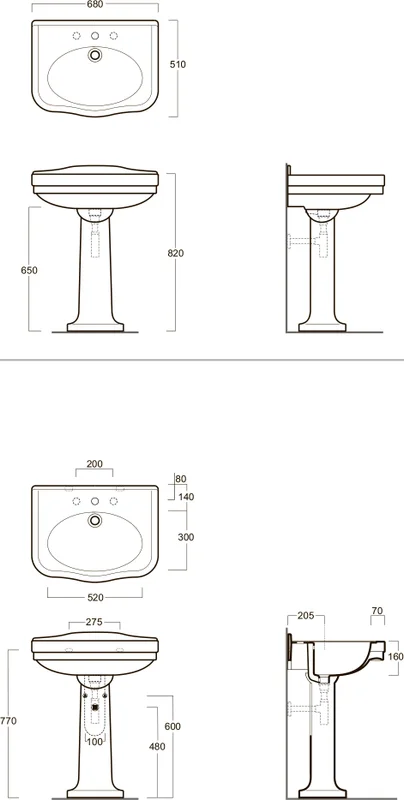 Пьедестал для раковины Simas Londra LO 905, по запросу index_1 - фото 4