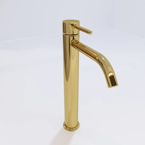 Смеситель для раковины Paffoni Light медовое золото, современные, hi-tech - фото 3