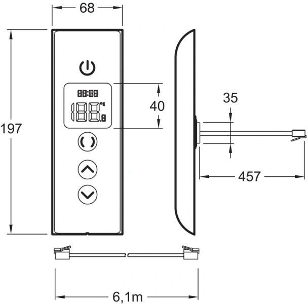 Термостат Jacob Delafon DTV PROMPT для ванны/душа, хром, нет в наличии index_2 - фото 6