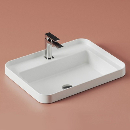 Раковина ArtCeram Fuori Scala 60 см белый глянцевый - фото 2