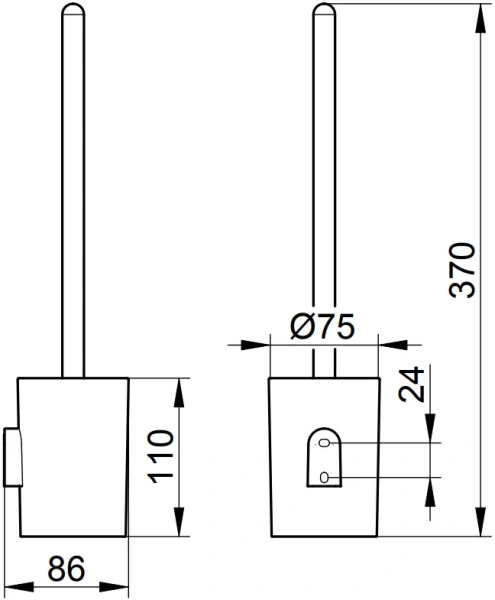 Ершик Keuco Smart.2 белый - фото 3