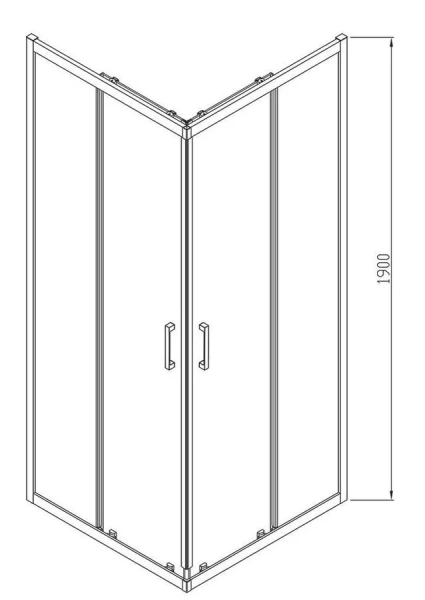 Душевой уголок Vincea Alpha 100х100 см стекло текстурное, квадратные - фото 2