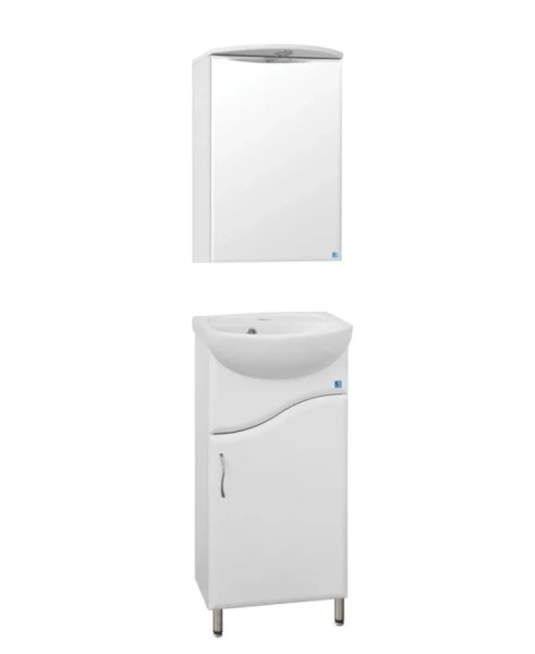 Тумба под раковину напольная Style Line Эко Волна 40 см белая, по запросу - фото 2