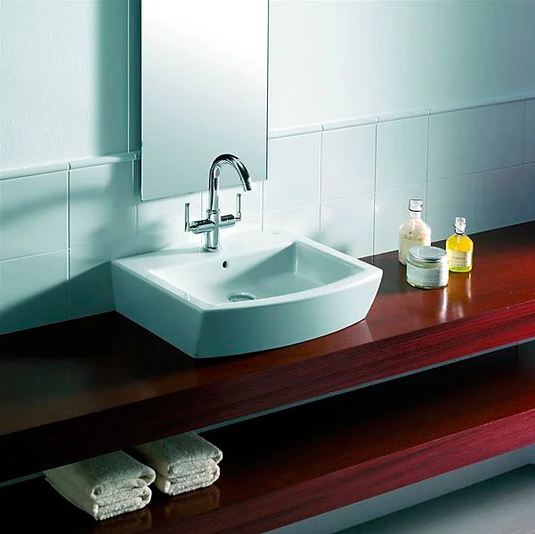 Раковина Roca Hall 327881000 55 см керамическая, в форме чаши, прямоугольной формы - фото 5