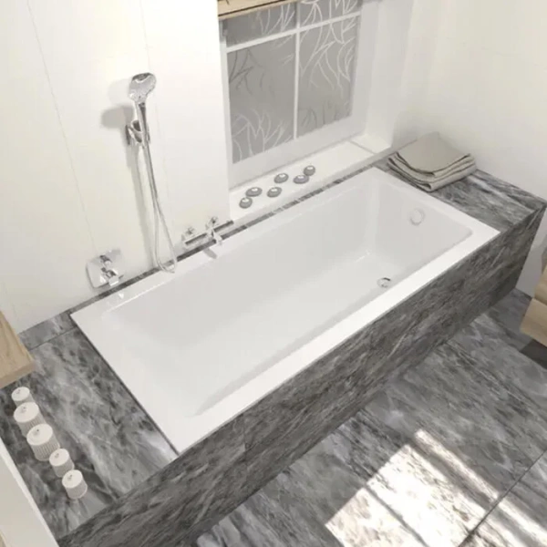 Ванна из искусственного камня Triton Сириус Щ0000067078 180 x 80 см, белая, прямоугольные - фото 5