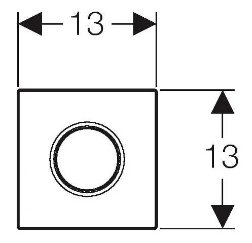 Клавиша смыва Geberit Sigma 10 белая/кольцо глянцевый хром - фото 2