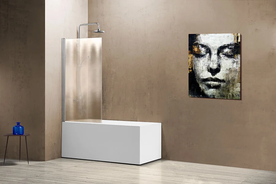 Шторка для ванны Vincea VSB-11800C 80х140 см распашная