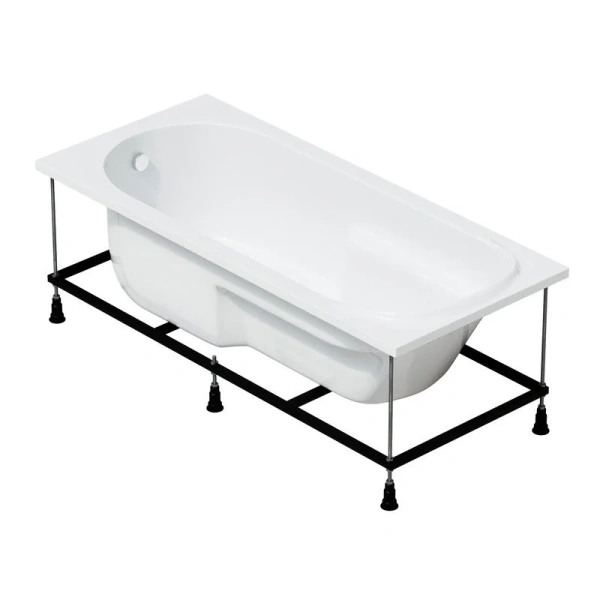 Ванна акриловая Corpa Nera Santi, CN05022WH, 170 х 75 см, цвет белый - фото 4