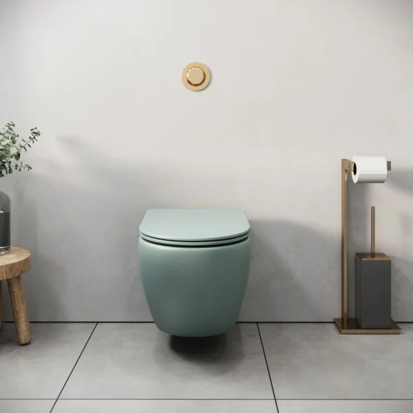 Унитаз подвесной Grossman Color мятный матовый, по запросу - фото 9