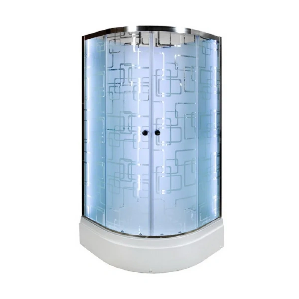 Душевая кабина Deto EM 90x90 см с зеркалом - фото 3