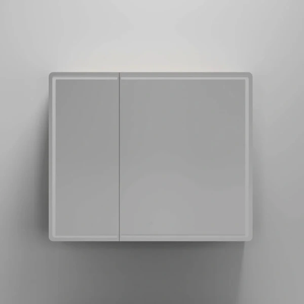 Зеркальный шкаф с подсветкой Sancos Mirror 90 см дуб галифакс натуральный, сенсорное - фото 6