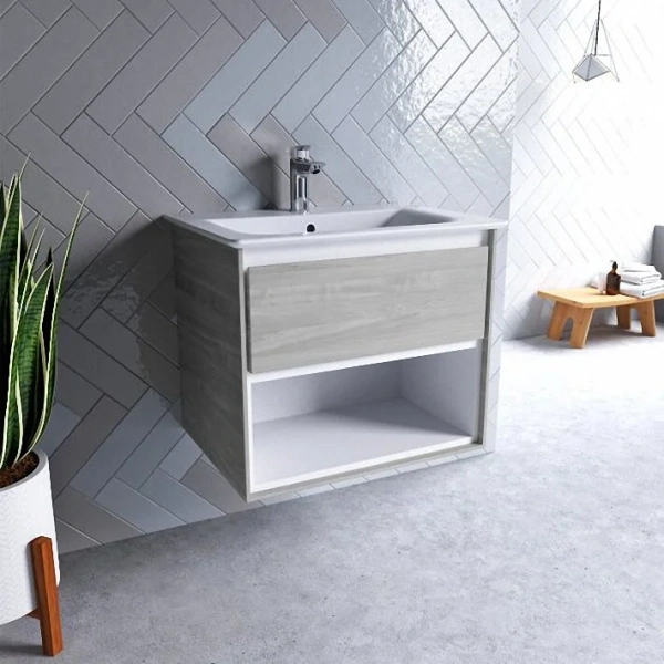Тумба с раковиной подвесная Ideal Standard Connect Air E0826 60 см с 1-м ящиком - фото 3
