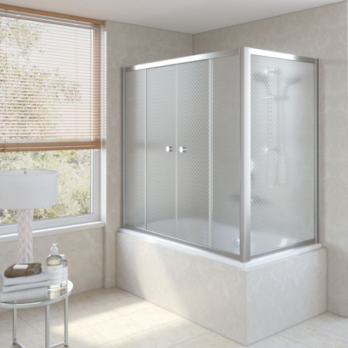 Душевая шторка на ванную стекло ретро Vegas-glass Z2V+ZVF 160х75 R04, раздвижные - фото 4