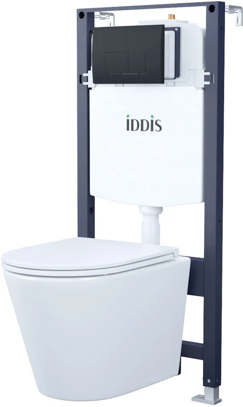 Унитаз с инсталляцией IDDIS Basic клавиша смыва черная, нет в наличии index_3 - фото 12