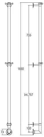 Полотенцесушитель электрический цвет:золото Margaroli 616-1650 index_1 - фото 3