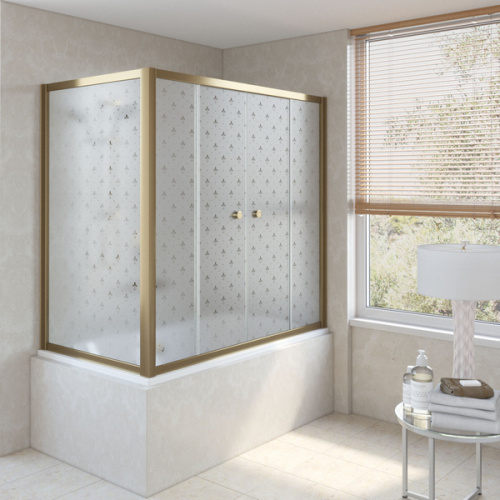 Душевая шторка на ванную стекло флёр-де-лис Vegas-glass Z2V+ZVF 170х80 R05 L - фото 41