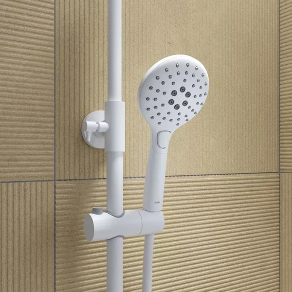 Душевая стойка IDDIS Ray белая, рычажные - фото 6