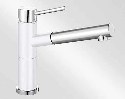 Смеситель для кухни белый Blanco Alta-S Compact, для кухни - фото 2