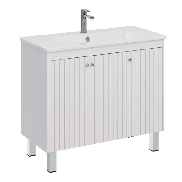 Тумба с раковиной Lemark Romance LM07R100T 100 см 3-х дверная