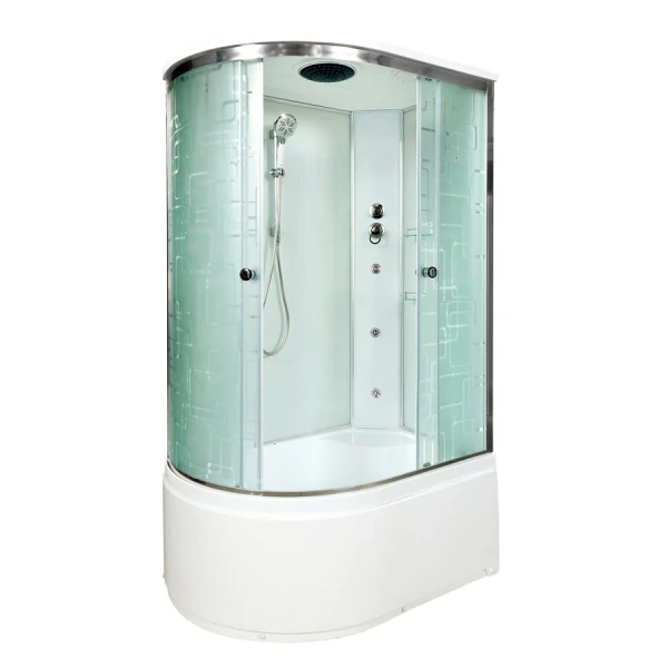 Душевая кабина Deto EM4512 120x80 см с гидромассажем, с высоким, глубоким поддоном, глубокий поддон - фото 3