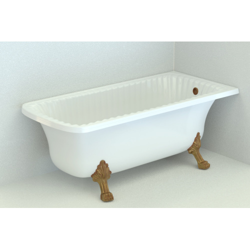 Ванна из искусственного камня Migliore Olivia Angolare 174х80 см фурнитура хром - фото 3