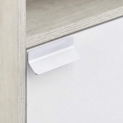 Шкаф подвесной Акватон Флай 35 см белый/дуб крафт, правый, подвесные - фото 5