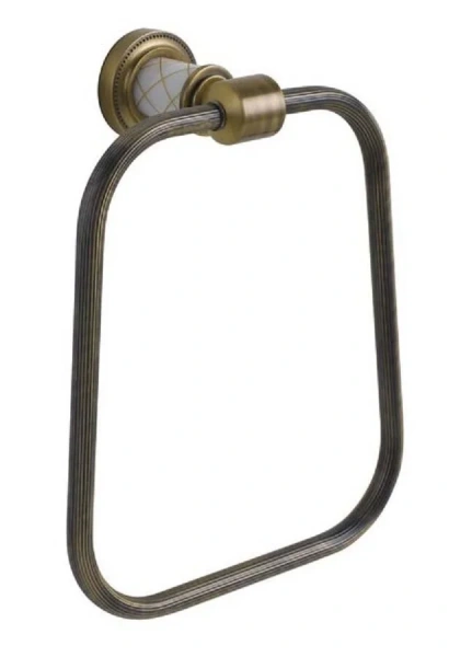 Полотенцедержатель Boheme Murano декор белый - фото 1