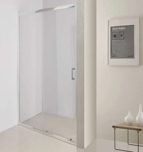 Душевая дверь в нишу BelBagno Uno-195 100 см стекло прозрачное - фото 3