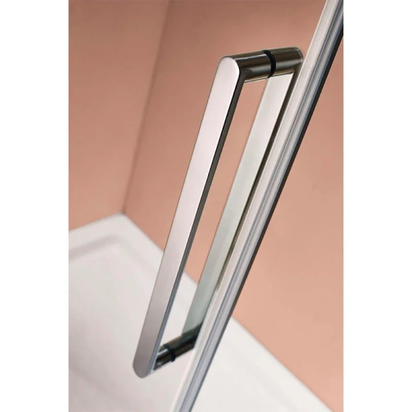 Душевая дверь в нишу Cezares Stylus M 150 см с прозрачным стеклом, хром - фото 4