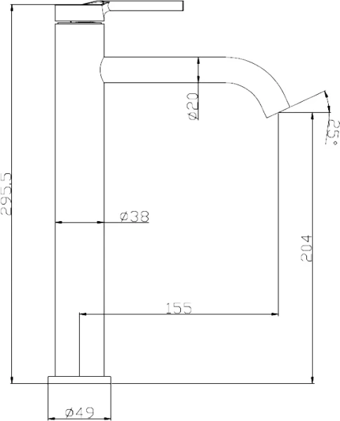 Смеситель для раковины BelBagno Etna сатин - фото 2