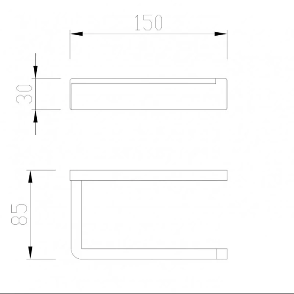 Бумагодержатель Abber Westen золото матовое, современные, hi-tech - фото 2