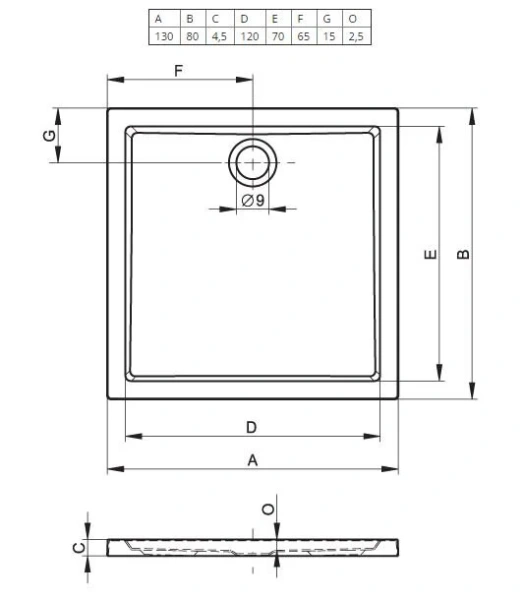 Душевой поддон акриловый Riho Zurich 242 130x80 см - фото 2
