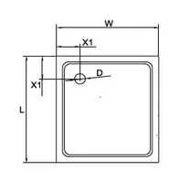 Душевой поддон Cezares Tray 100х100 см квадратный - фото 2