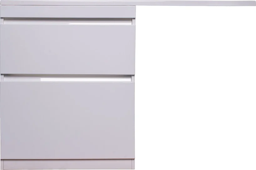 Тумба под раковину напольная Style Line Даллас 68 см белая, моноблок, для стиральной машины - фото 5