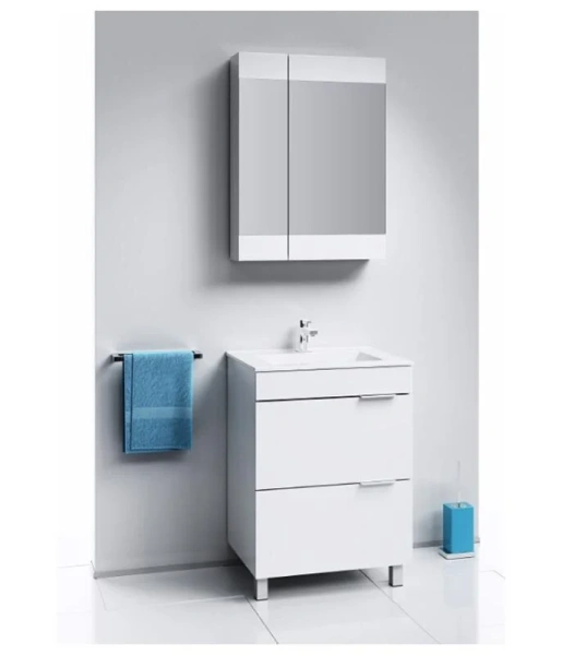 Тумба с раковиной напольная Aqwella Бриг Br.01.06/2/W 60 см с двумя ящиками - фото 3