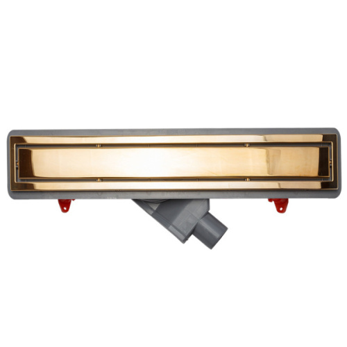 Линейный трап, цвет позолота 24К, двухсторонний, Pestan Confluo Premium Line 650 Gold, душевой трап - фото 2