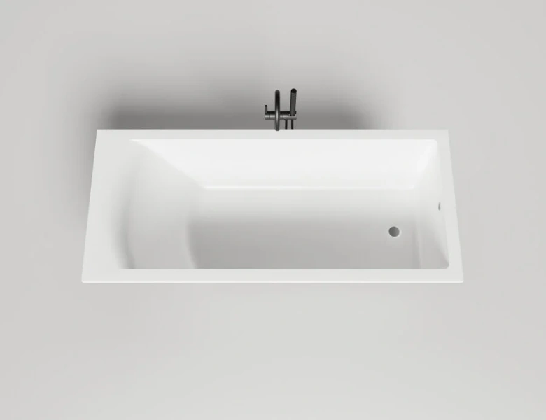 Ванна из искусственного камня Salini Cascata 180x80 см белый матовый - фото 2