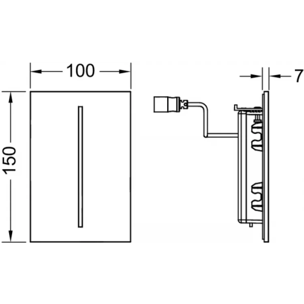 Клавиша смыва Tece TECEfilo Urinal 9242071 для писсуара - фото 2