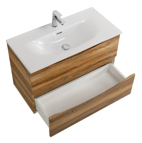 Тумба под раковину подвесная BelBagno Marino-Cer-Mini 80 см Rovere Rustico - фото 4