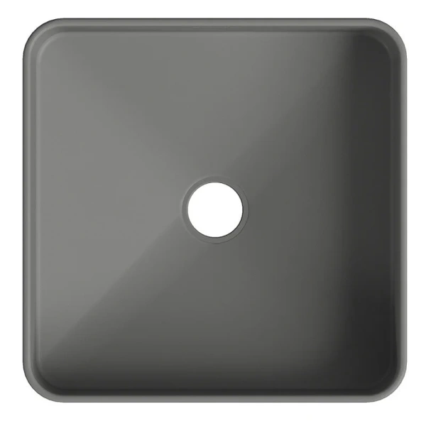 Раковина Aqueduto ESPIRAL 37 см серая матовая - фото 3