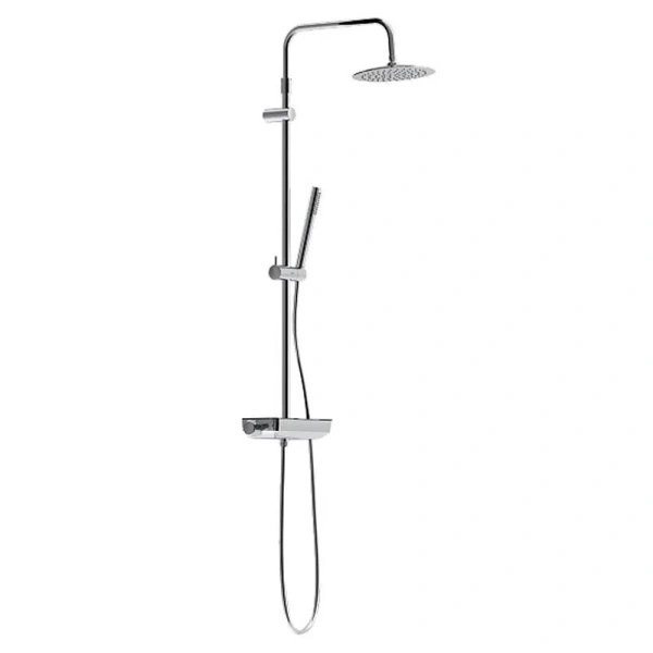 Душевая стойка Damixa Scandinavian Pure 936780 со смесителем и полкой