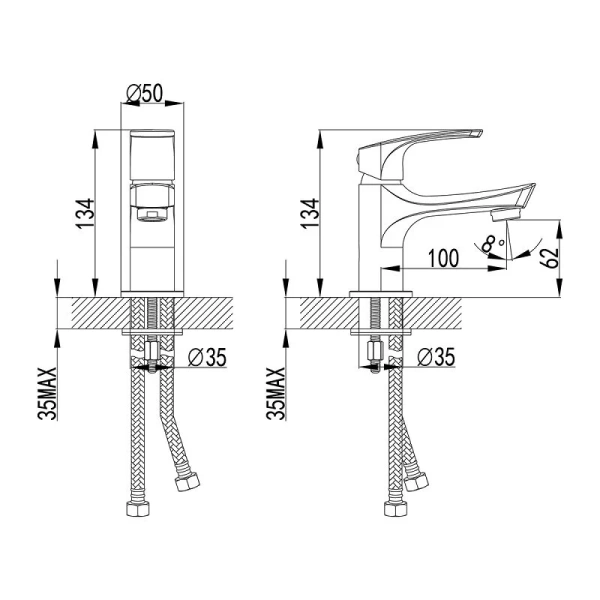 Смеситель для раковины Lemark Plus Shape LM1706C - фото 2