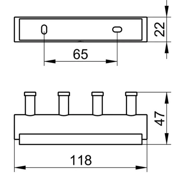 Крючки для ванной Keuco Plan 14913, современные, hi-tech - фото 2