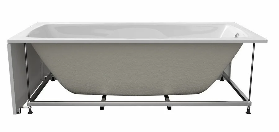 Ванна акриловая Black&White Swan 170x75 см белая, прямоугольные - фото 5