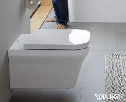 Унитаз подвесной, без смывного обода, Duravit Rimless P3 Comforts 2561090000, фарфор, керамика - фото 3