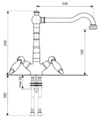 Смеситель для кухни Emmevi Deco Ceramic 121617 - фото 2